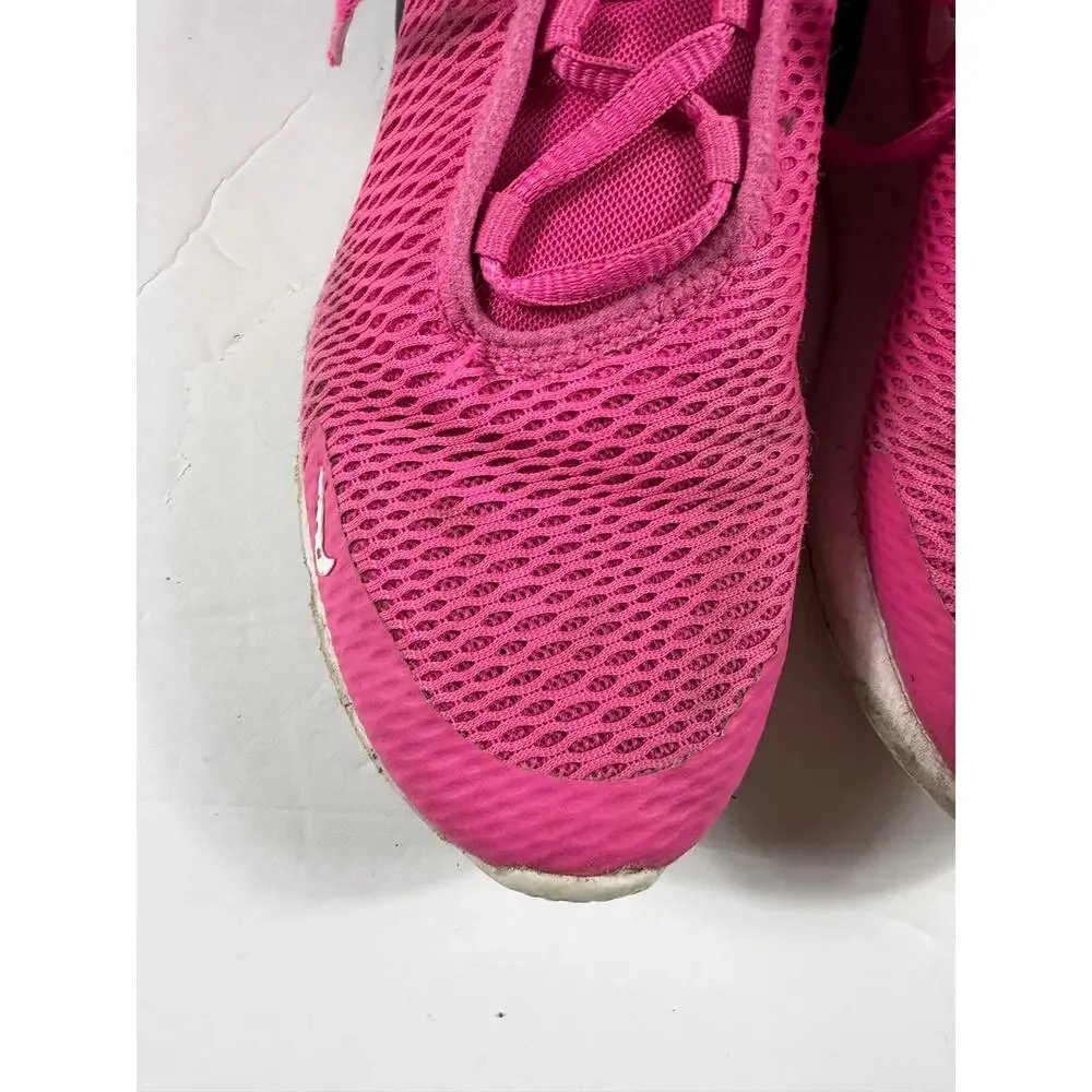 Nike Air Max 270 Laser Fuchsia Pink Black Sneakers Size 1 youth